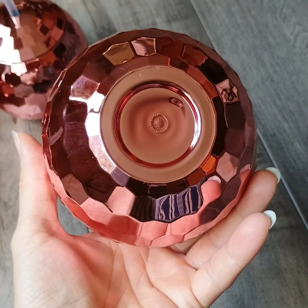 Rose Gold Disco Ball Drink Tumblers
